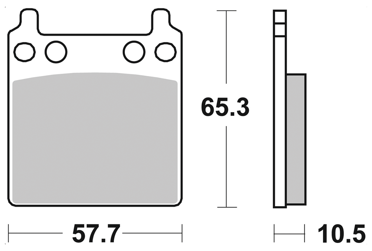BRAKE PADS FOR AFTER MARKET CALIPERS - view 1