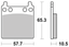 BRAKE PADS FOR AFTER MARKET CALIPERS - view 1