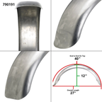 LOWBROW CUSTOMS UNIVERSAL STEEL REAR FENDERS - view 2