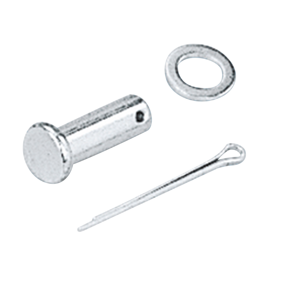 CHROME BRAKE ROD CLEVIS, CLEVIS PIN, BRAKE PLUNGER - view 1 Main image