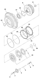 PARTS FOR STANDARD CLUTCH ON 1998-2000 EVOLUTION BIG TWIN & 1999-2017 TWIN CAM - view 3