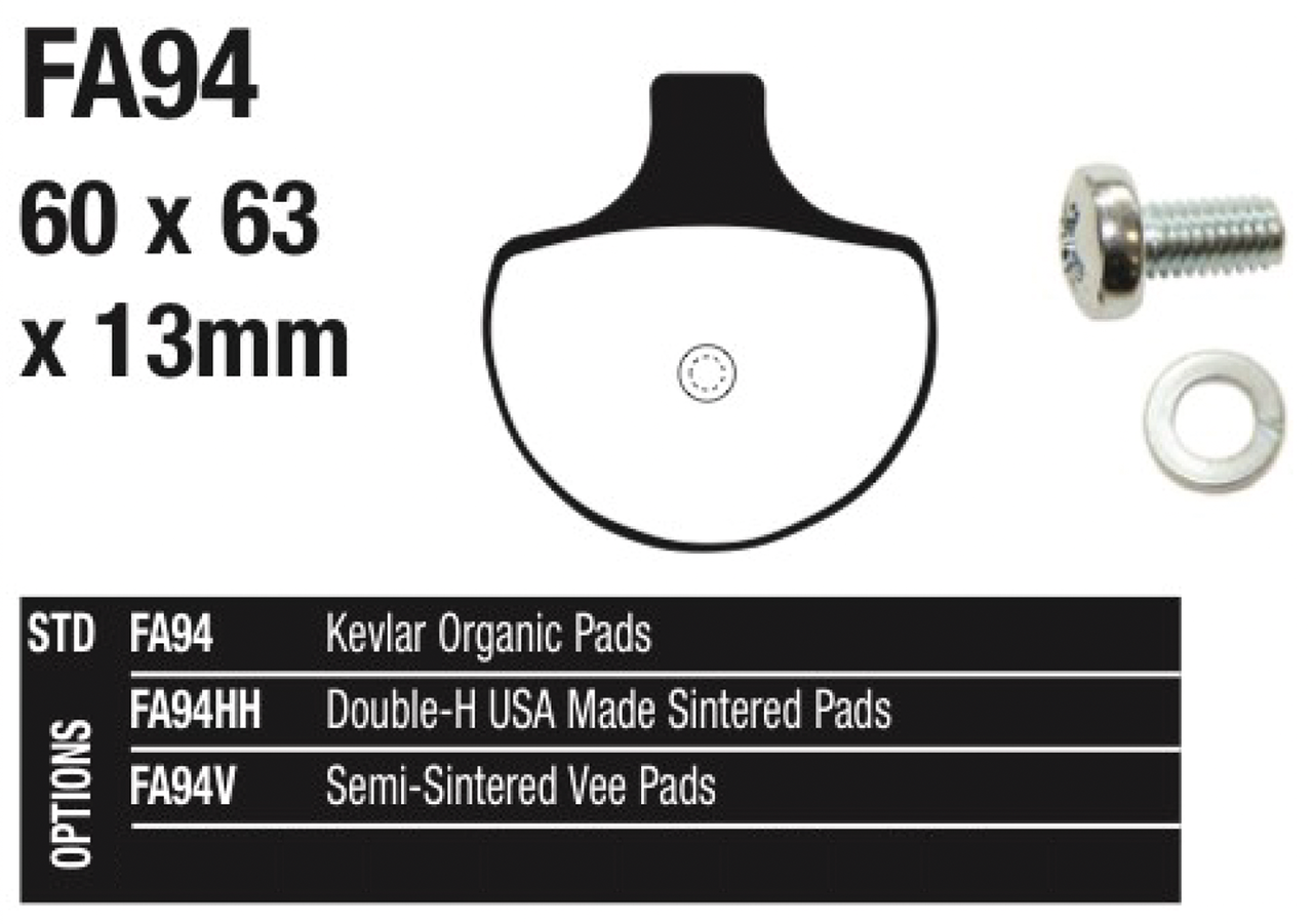 EBC FRONT DISC BRAKE PADS - view 1