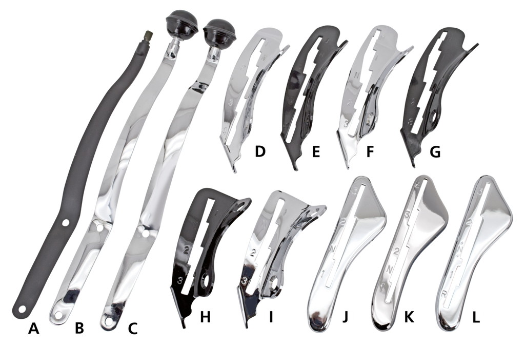 HAND SHIFTER LEVERS AND GUIDES - view 2
