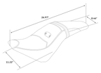 C.C. RIDER 2-UP PLEATED SEAT FOR INDIAN SCOUT - view 3