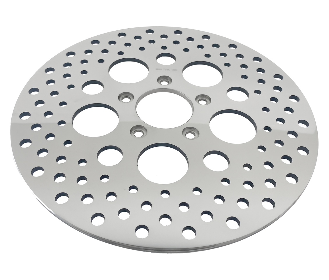 POLISHED AND DRILLED STAINLESS STEEL DISC BRAKE ROTORS - view 1 Main image