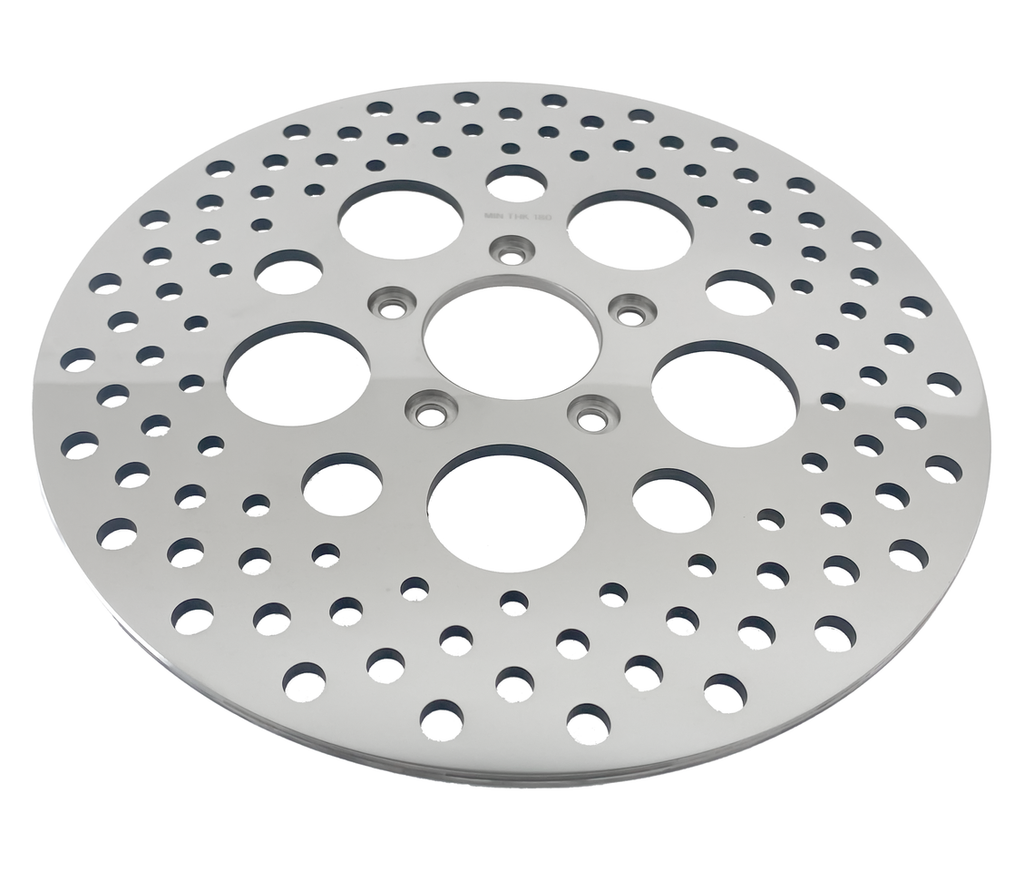 POLISHED AND DRILLED STAINLESS STEEL DISC BRAKE ROTORS - view 1
