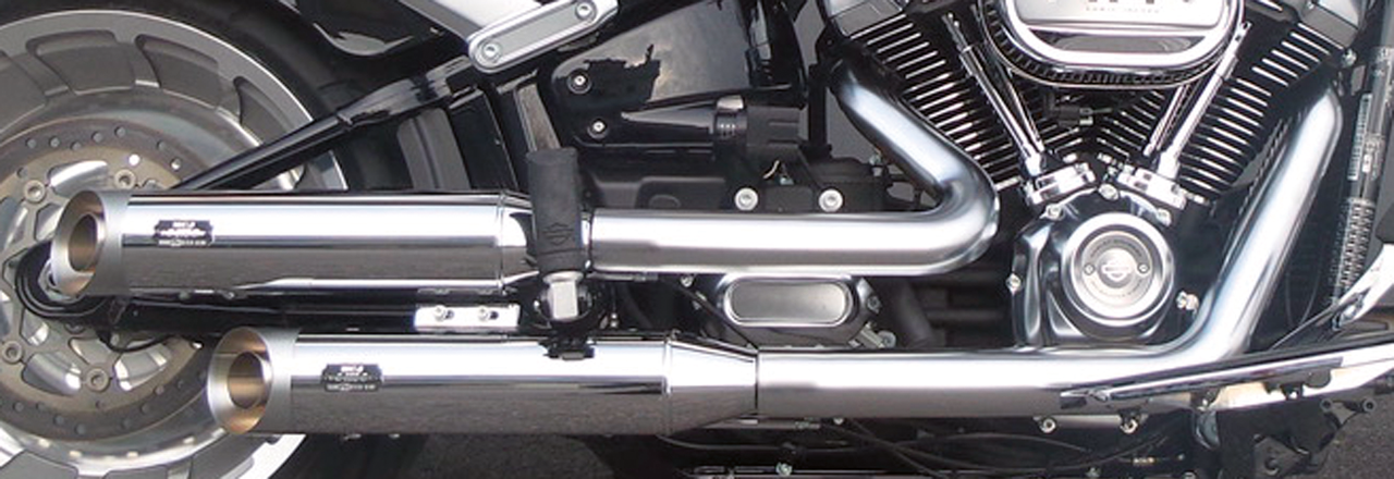 MCJ ADJUSTABLE EXHAUSTS FOR MILWAUKEE EIGHT SOFTAIL - view 1