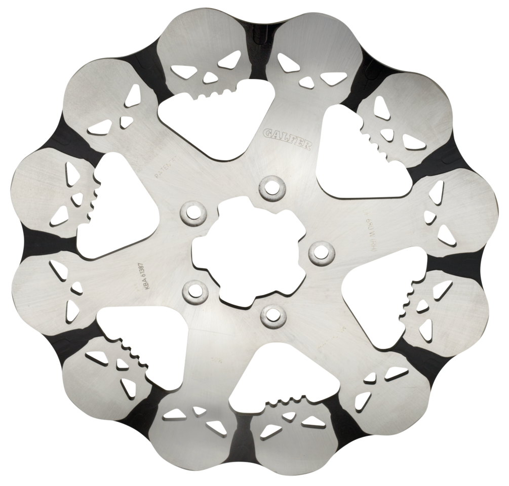 GALFER SKULLED DISC BRAKE ROTORS - view 2