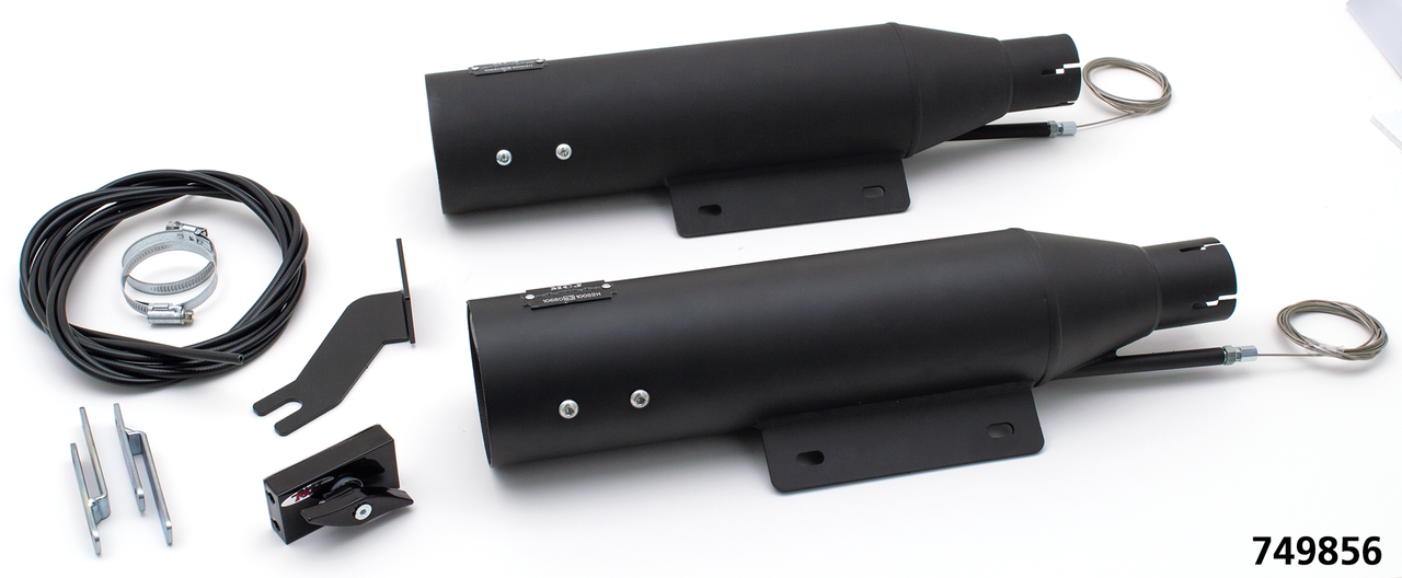 MCJ ADJUSTABLE EXHAUSTS FOR MILWAUKEE EIGHT SOFTAIL - view 1 Main image