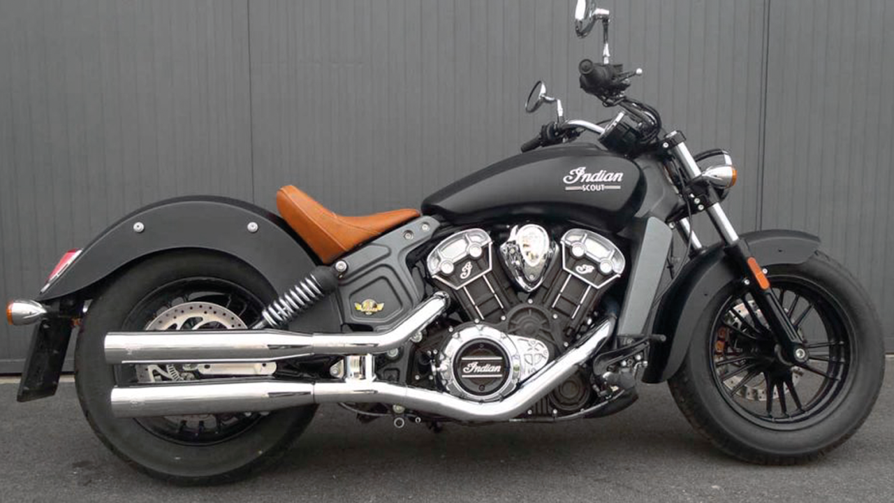 MCJ ADJUSTABLE SLIP-ON MUFFLERS FOR INDIAN SCOUT - view 1