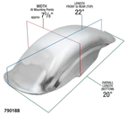 LOWBROW CUSTOMS TSUNAMI REAR FENDERS FOR SPORTSTER - view 2