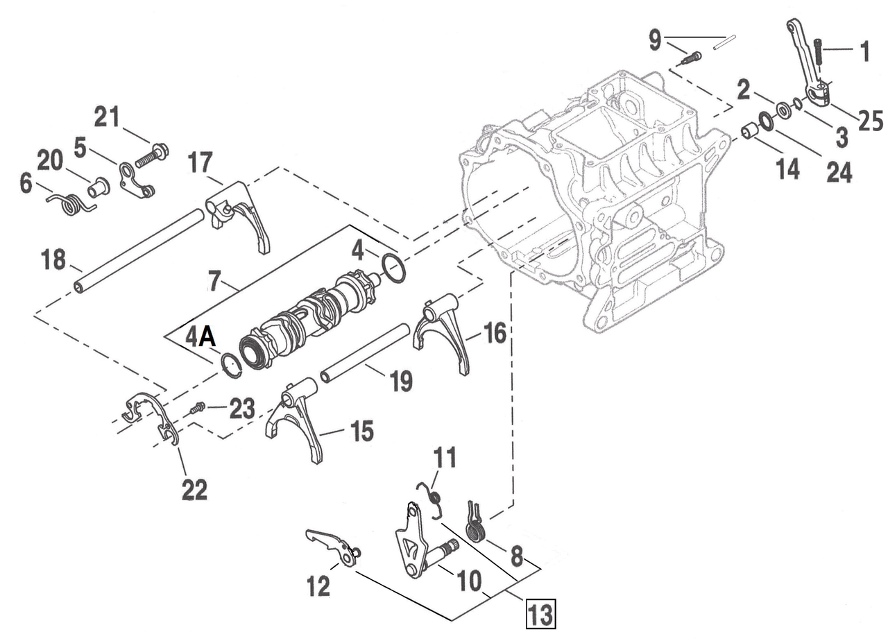 TRANSMISSION SHIFT LEVER - view 1 Main image