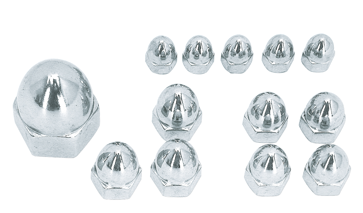 SHOW-CHROME ACORN STYLE NUTS Secondary image