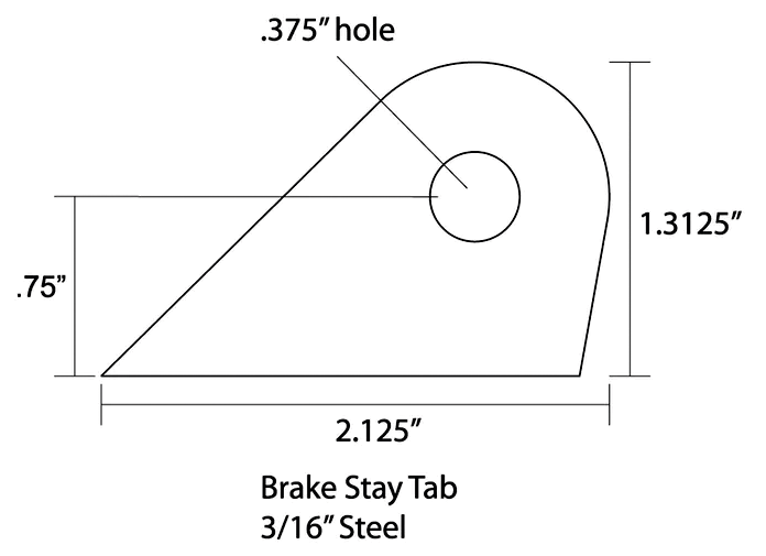 LOWBROW CUSTOMS UNIVERSAL WELD-ON TAB Secondary image
