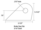 LOWBROW CUSTOMS UNIVERSAL WELD-ON TAB - view 2