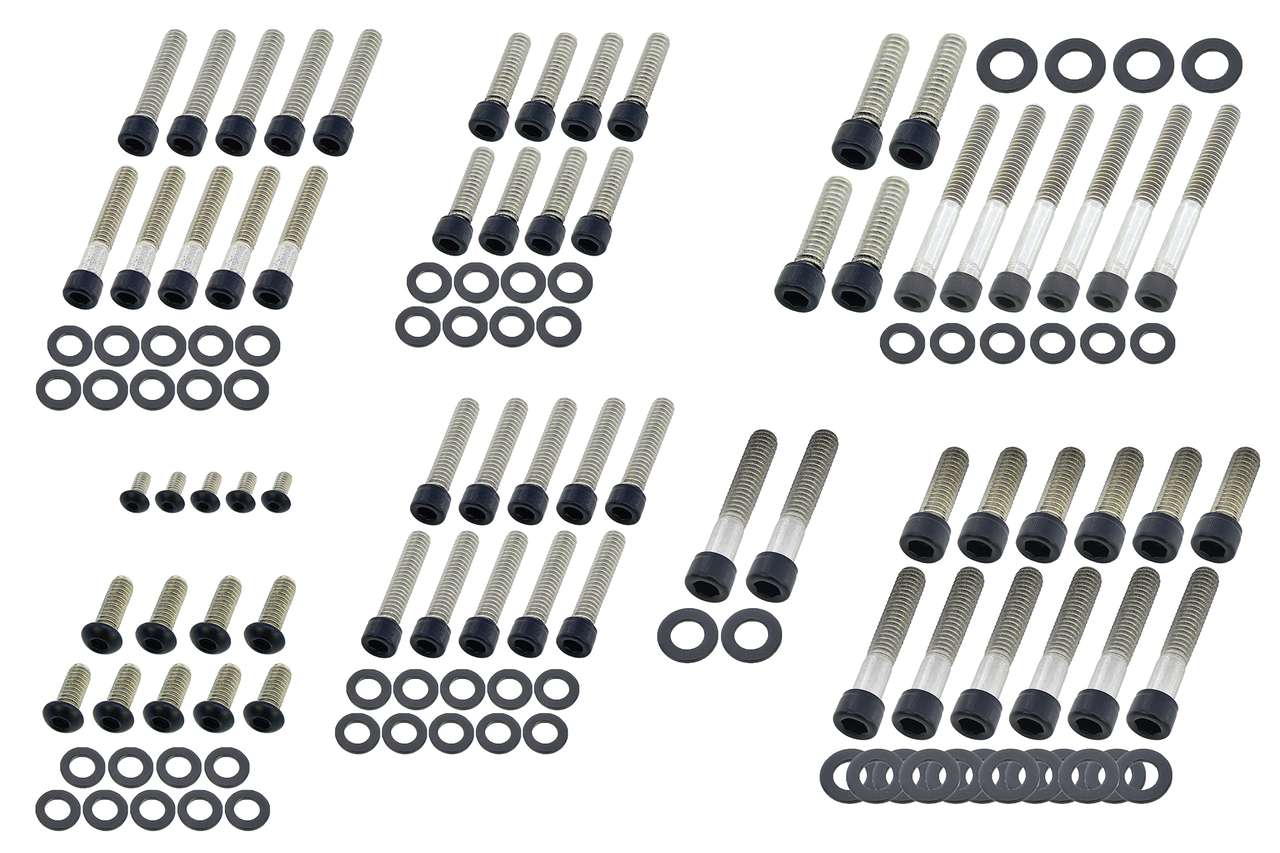 BLACK STAINLESS STEEL DRIVETRAIN SCREW KITS - view 1
