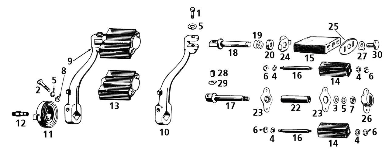 STARTER PARTS FOR 45CI MODELS - view 1