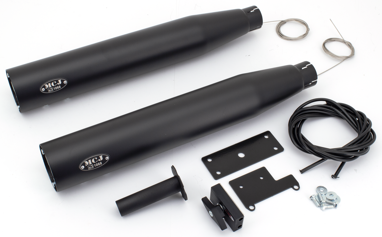 MCJ ADJUSTABLE SLIP-ON MUFFLERS FOR INDIAN SCOUT - view 1