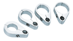 CHROME PLATED CABLE AND OIL LINE CLAMPS - view 1