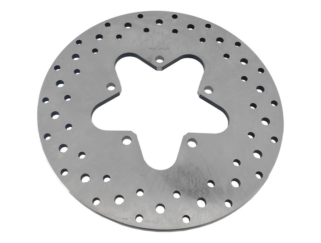 POLISHED AND DRILLED STAINLESS STEEL DISC BRAKE ROTORS - view 1