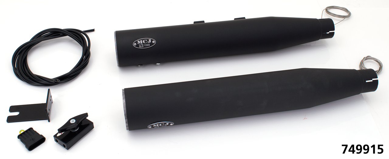 MCJ ADJUSTABLE EXHAUSTS FOR TWIN CAM SOFTAIL - view 1