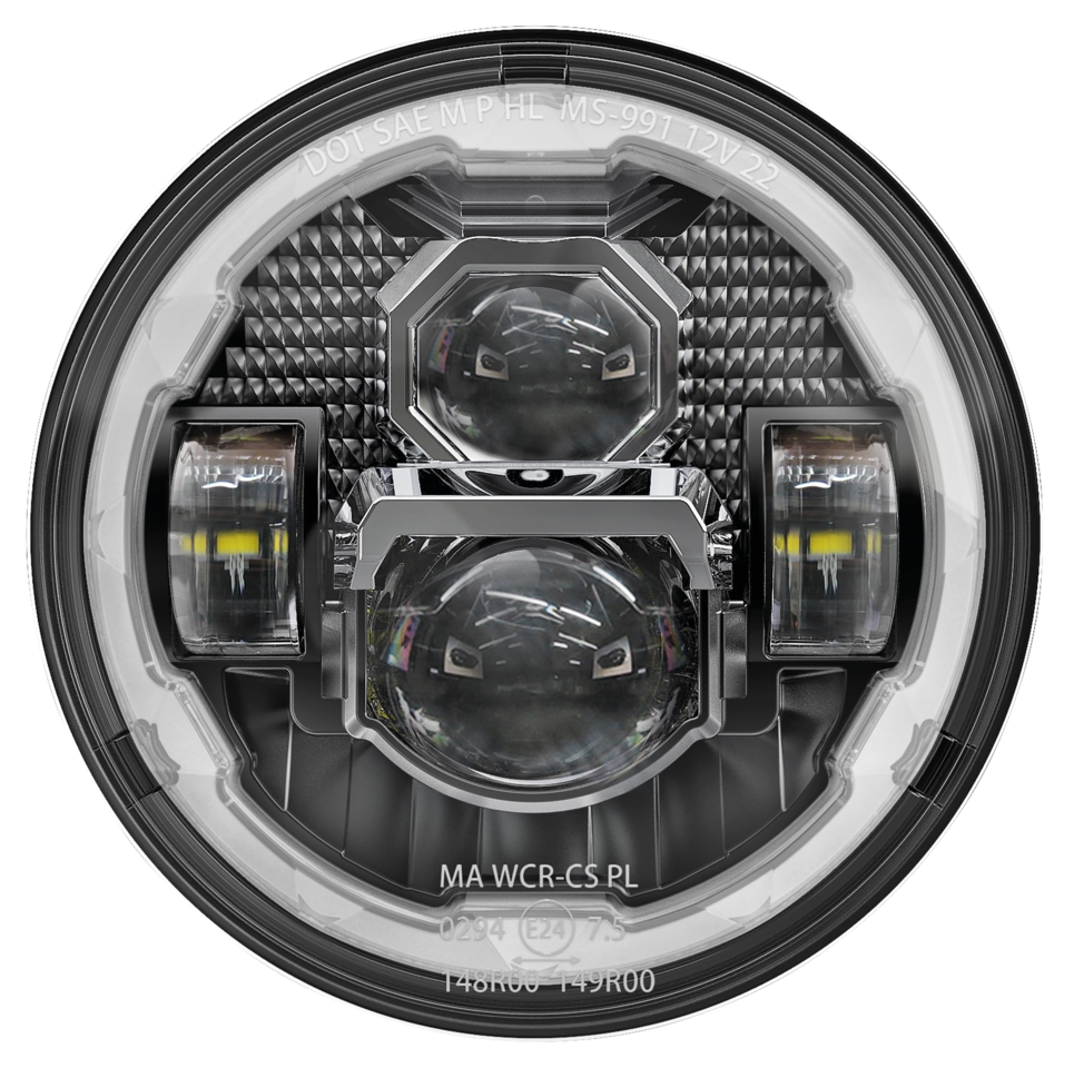 7" VISOR HALO LED HEADLIGHT UNIT - view 1