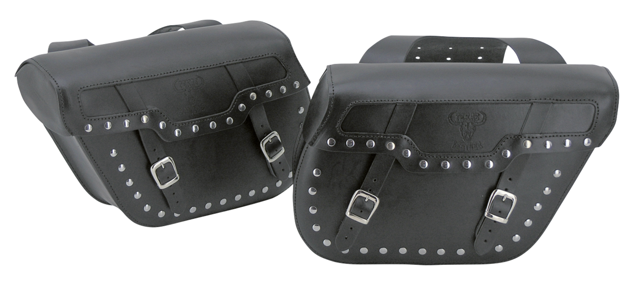 TEXAS LEATHER THROW-OVER SADDLEBAGS - view 1 Main image