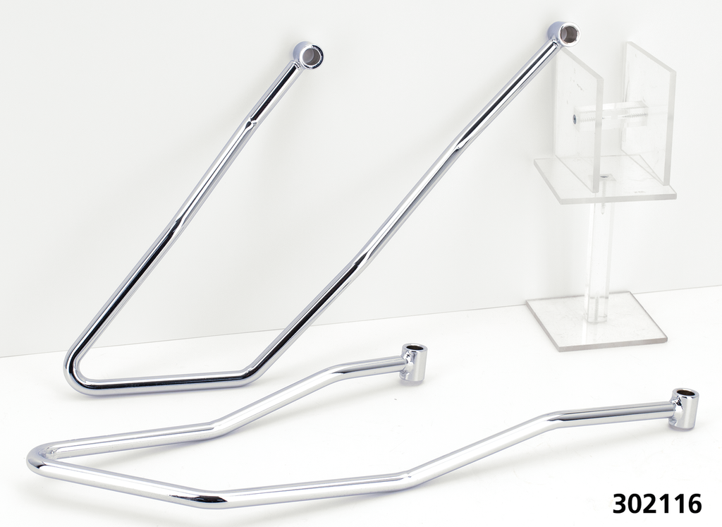 CHROME SADDLEBAG SUPPORTS - view 2