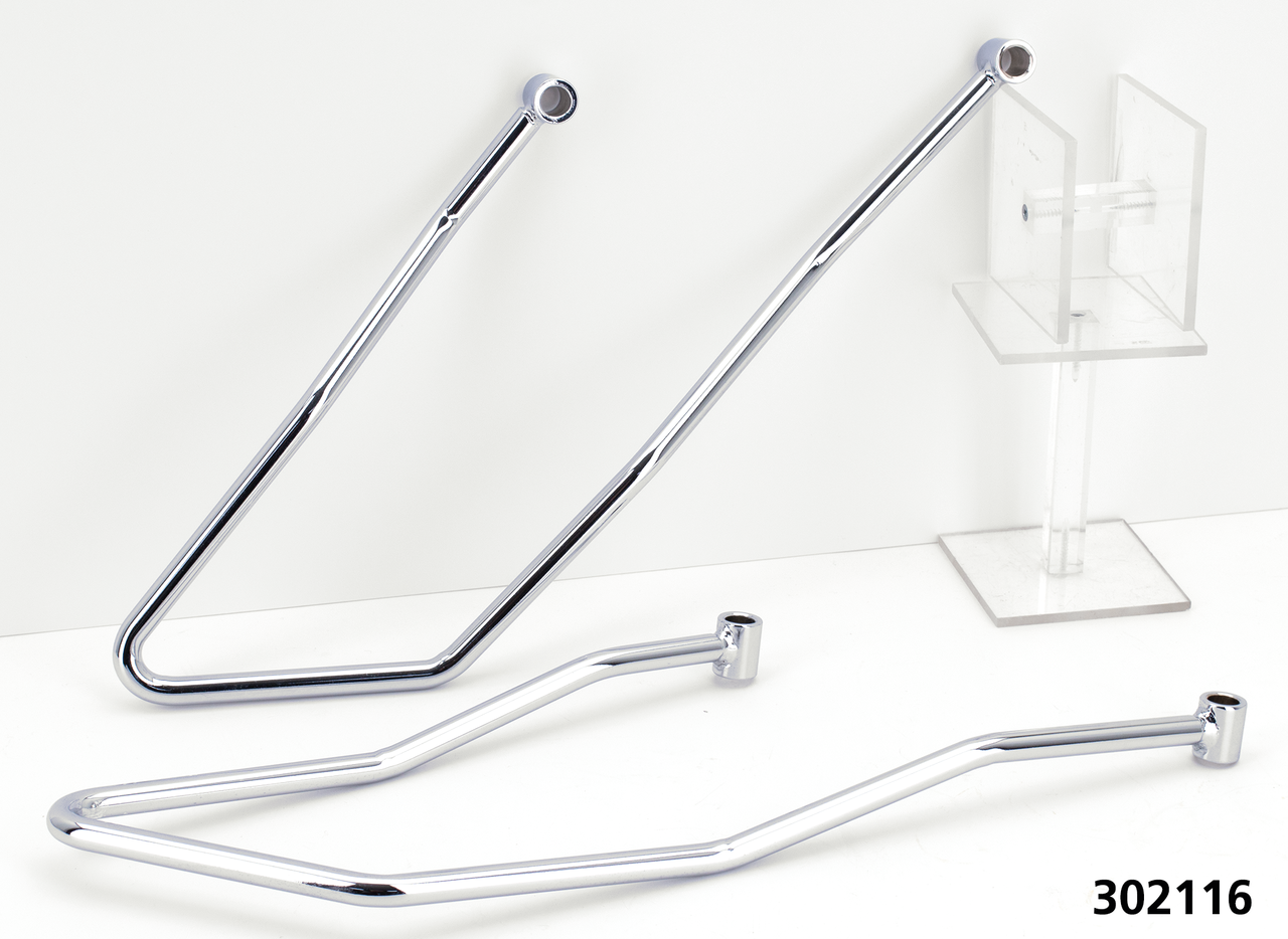 CHROME SADDLEBAG SUPPORTS - view 2