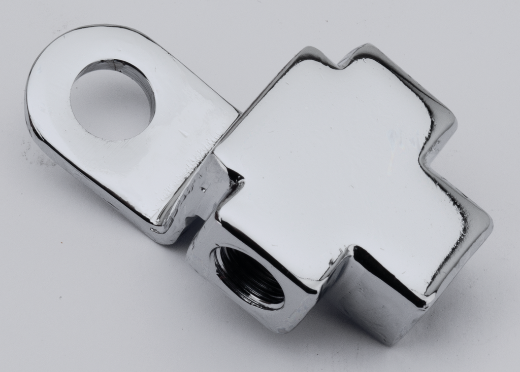 CHROME REPLACEMENT BRAKE LINE TEES - view 3