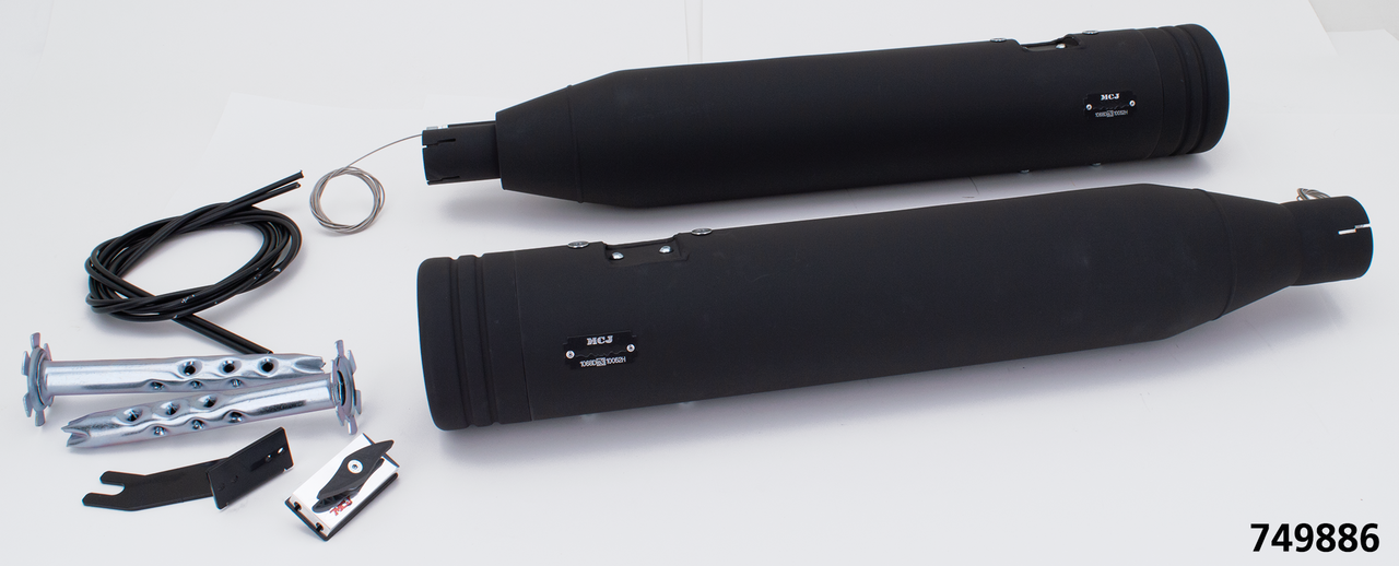 MCJ ADJUSTABLE EXHAUSTS FOR TOURING - view 1