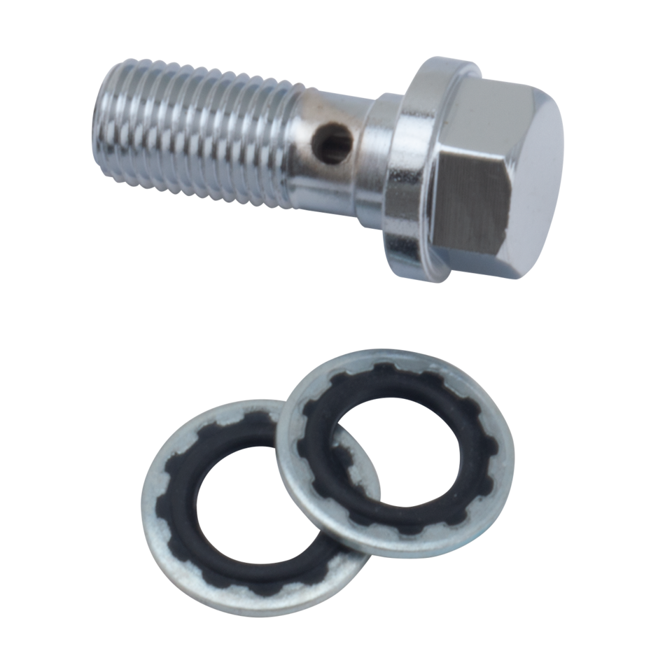 CHROME BANJO BOLTS AND WASHERS - view 2