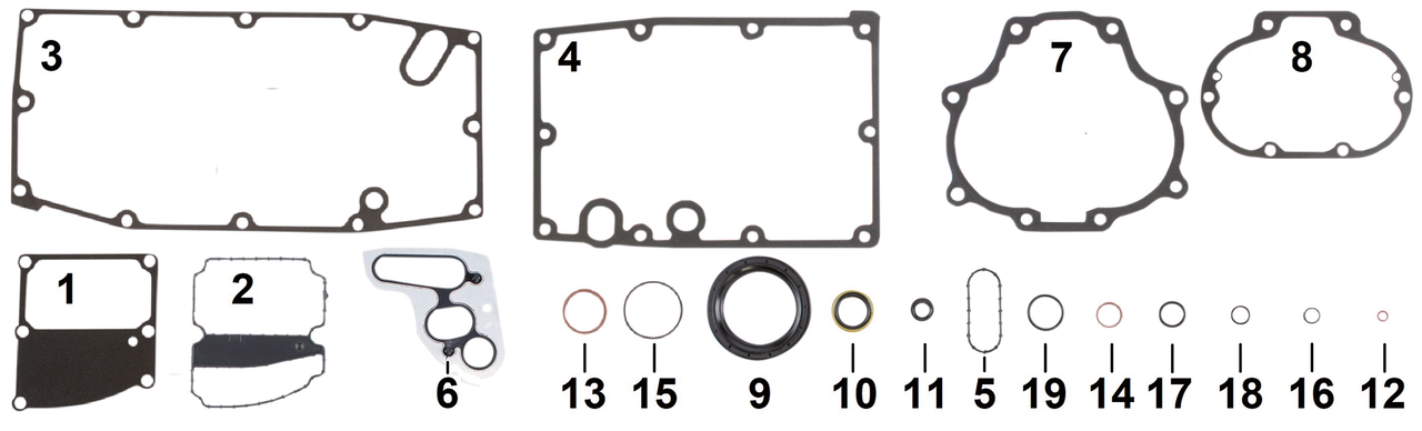 MILWAUKEE EIGHT TRANSMISSION GASKETS & SEALS - view 1