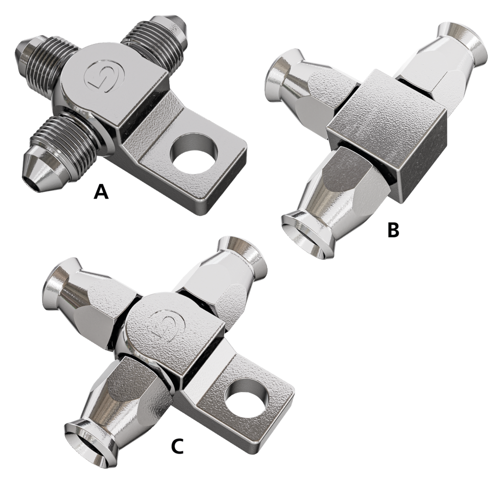 GOODRIDGE STAINLESS STEEL BRAKE LINE TEES Secondary image