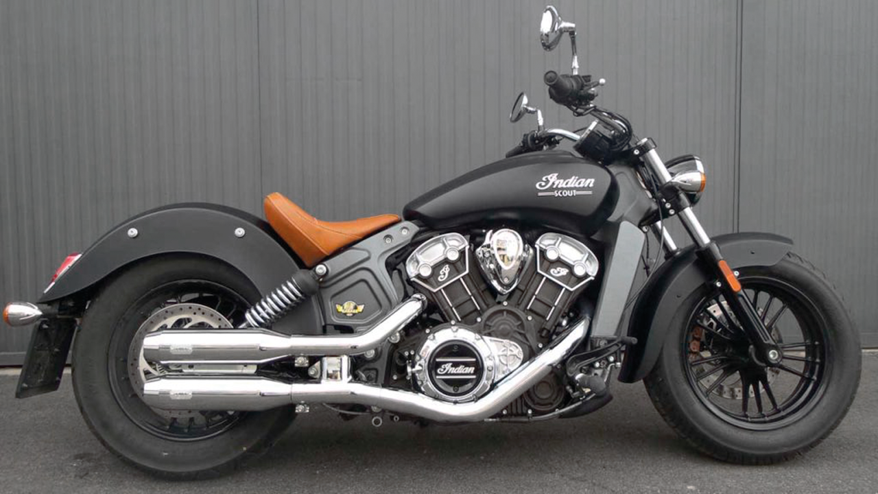 MCJ ADJUSTABLE SLIP-ON MUFFLERS FOR INDIAN SCOUT - view 1