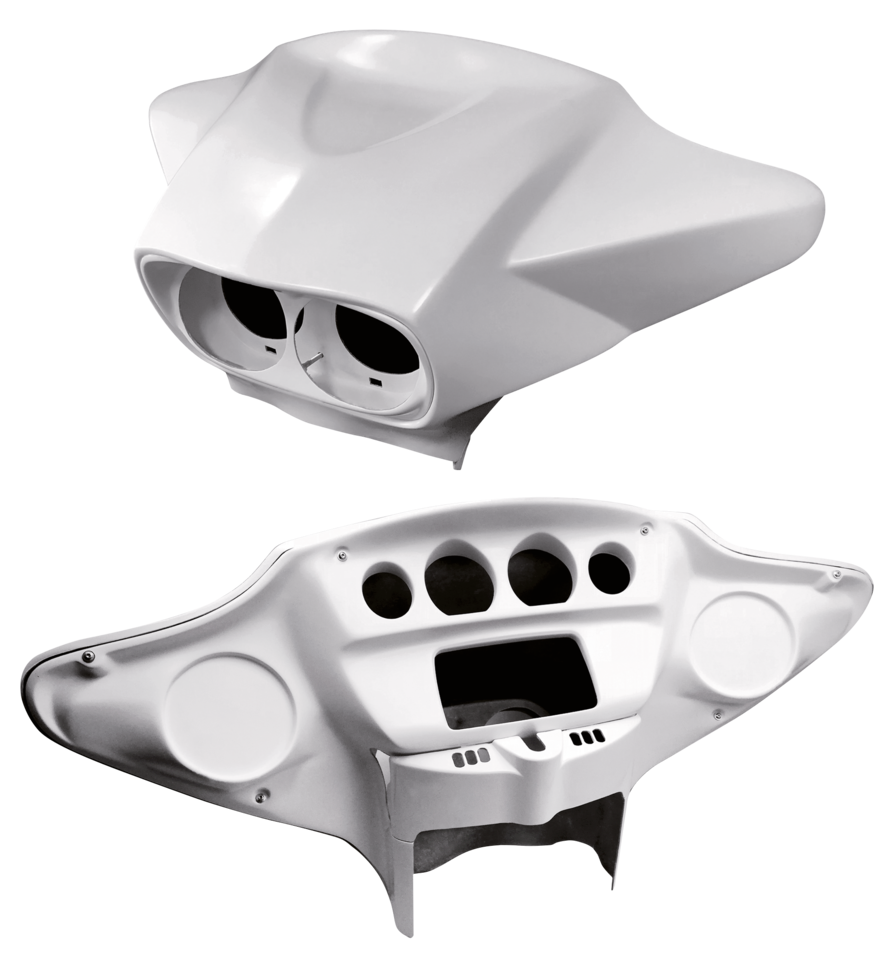 TOMMY & SONS BATWING STYLE FAIRING FOR ROAD GLIDE HEADLIGHTS - view 1