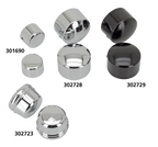 CHROME & BLACK FRONT AXLE CAPS - view 1