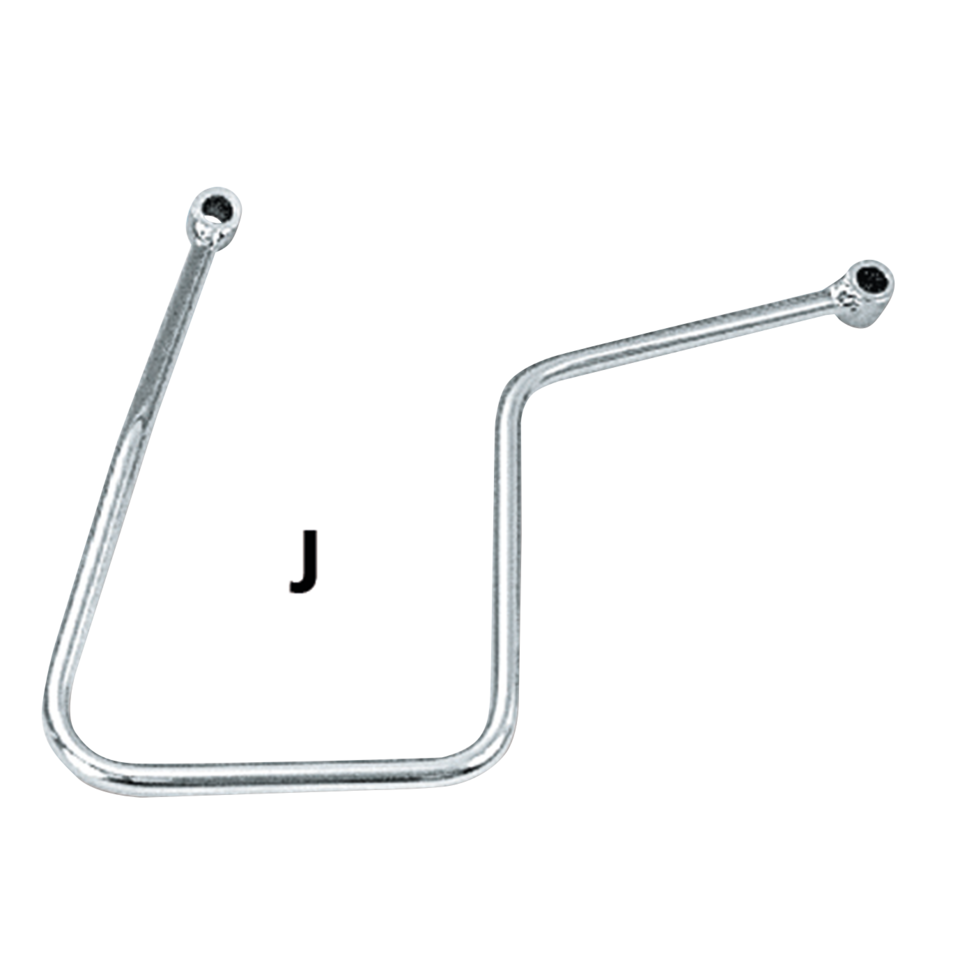 CHROME SADDLEBAG SUPPORTS - view 1