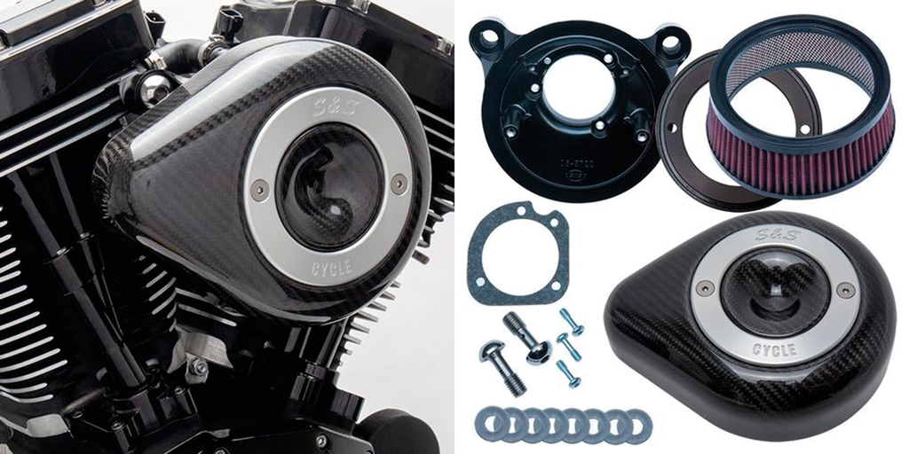 S&S STEALTH CARBON TEARDROP AIR CLEANER - view 3