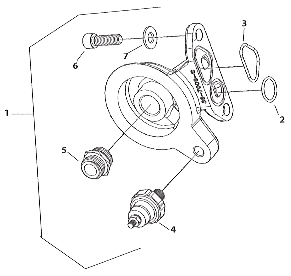 X-WEDGE OIL FILTER & OIL FILTER BRACKET - view 1 Main image