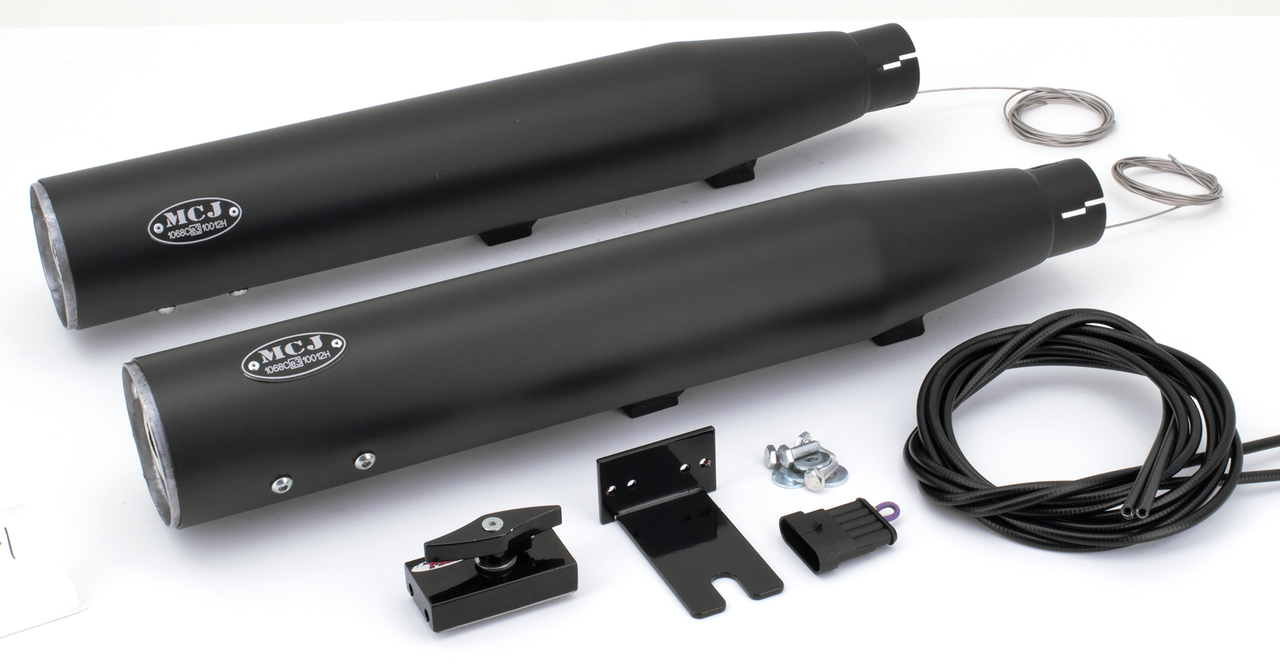 MCJ ADJUSTABLE EXHAUSTS FOR TWIN CAM SOFTAIL - view 1
