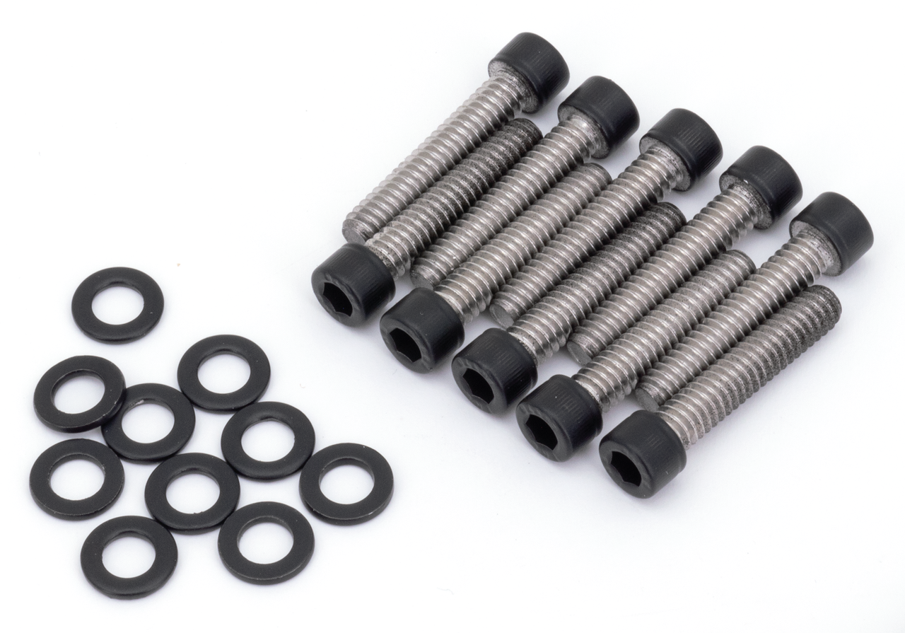 BLACK STAINLESS STEEL CAM COVER SCREW KITS FOR TWIN CAM - view 1