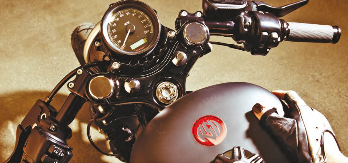 CAFE RACER GAUGE AND HEADLIGHT RE-LOCATOR Secondary image