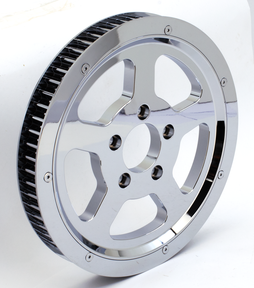 NARROW 1 1/8" ALUMINUM REAR BELT PULLEYS FOR BIG TWIN - view 1