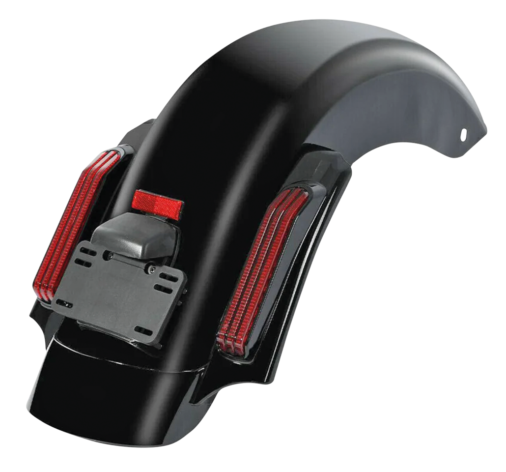 BLACK CVO STYLE LIGHTED REAR FENDER KIT FOR 2014 TO PRESENT TOURING - view 1 Main image