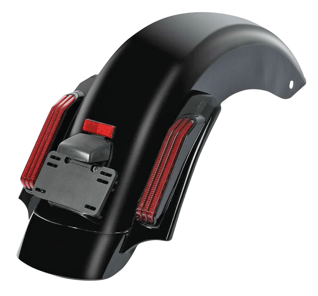 BLACK CVO STYLE LIGHTED REAR FENDER KIT FOR 2014 TO PRESENT TOURING - view 1