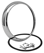 1960-1984 FL STYLE HEADLIGHT TRIM RING - view 1