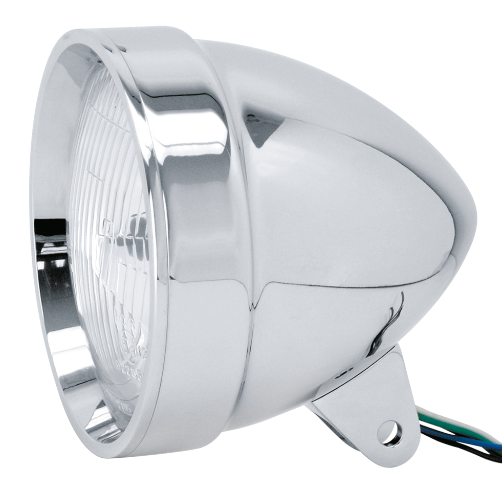 EU APPROVED 7" CHROME BILLET ALUMINUM HEADLIGHTS - view 1 Main image