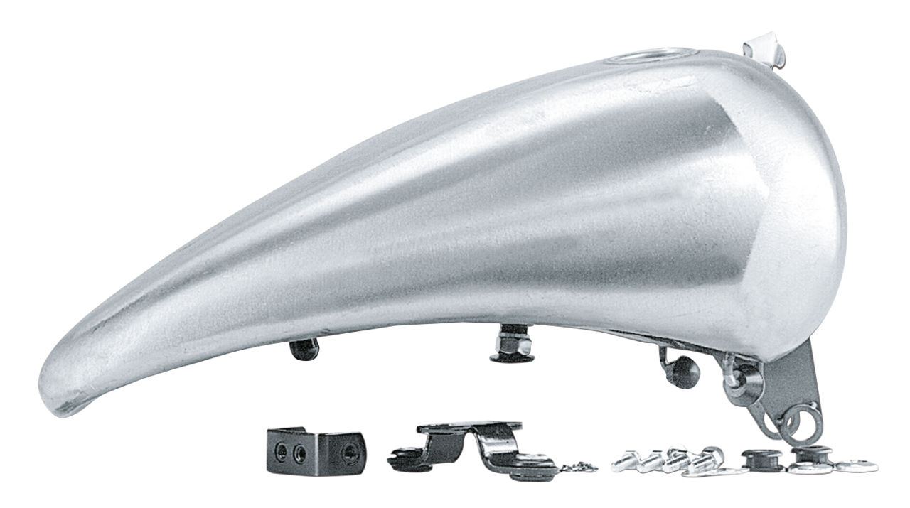 ONE PIECE 2" STRETCHED STEEL GAS TANK FOR SOFTAIL MODELS WITH DASH MOUNT - view 2