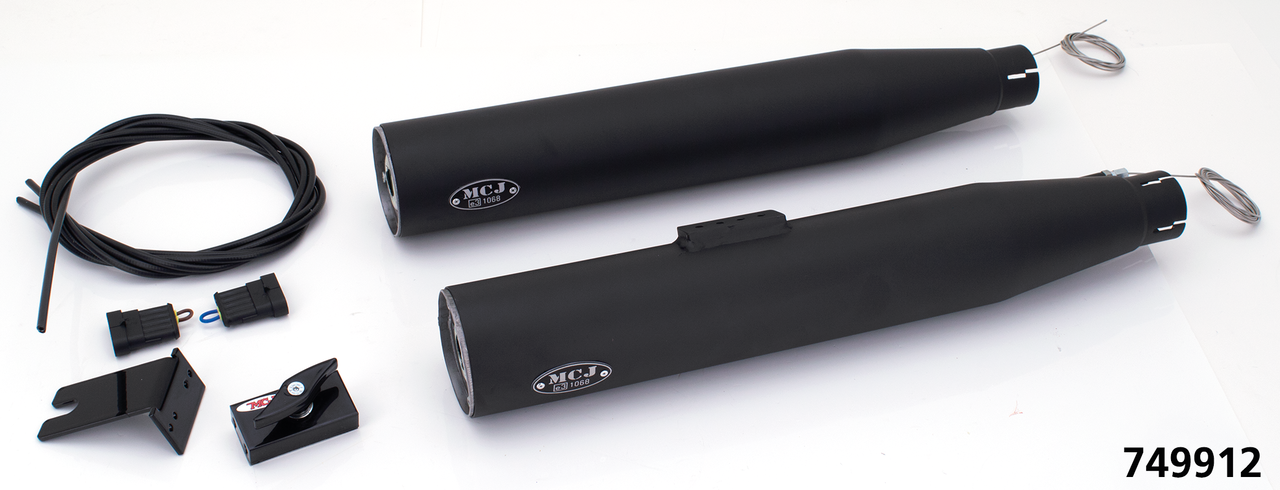 MCJ ADJUSTABLE EXHAUSTS FOR TWIN CAM SOFTAIL - view 1